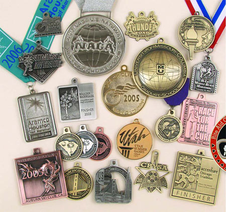 Custom Die Cast Medals without Color